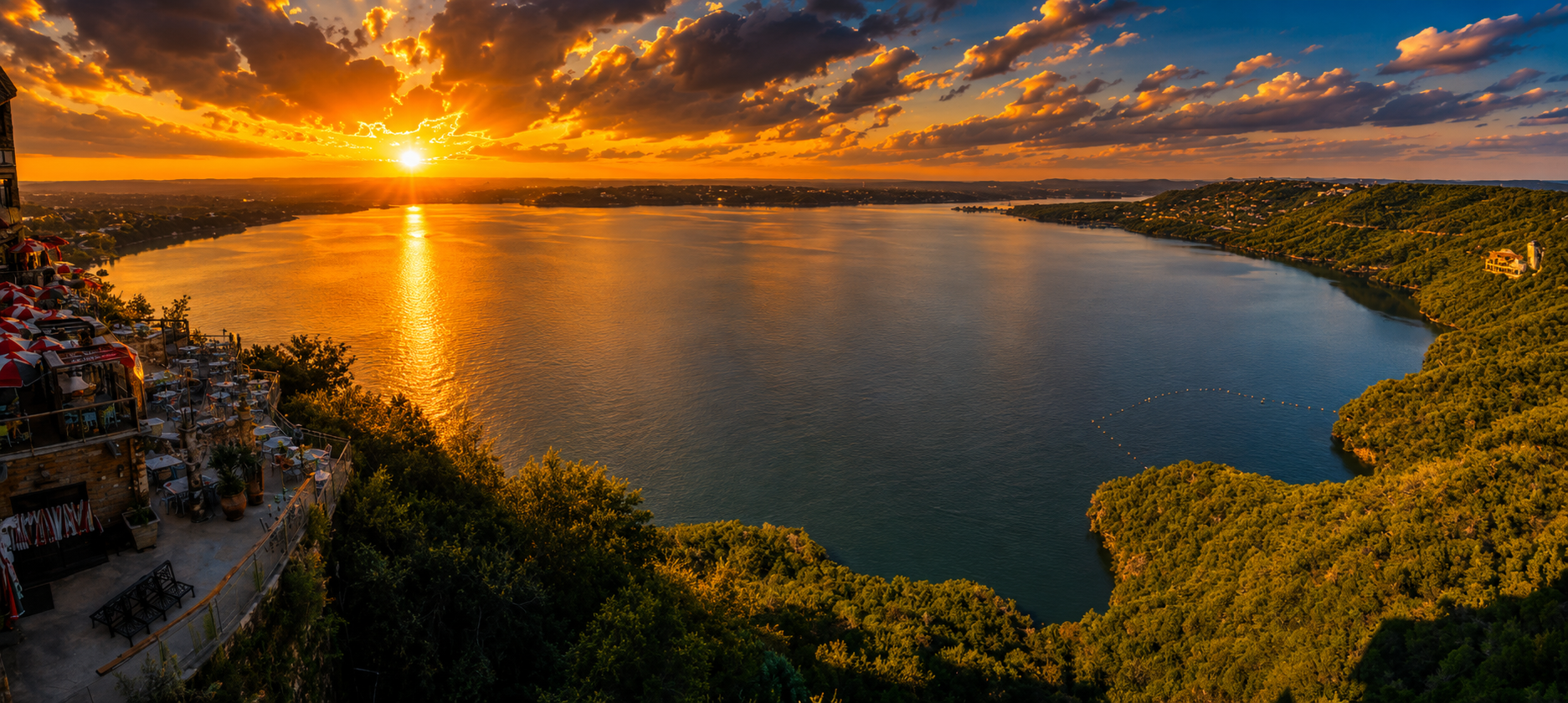Lake Travis view by The Oasis